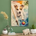 thumbnail image 2 of Smooth Fox Terrier Dog Canvas Billiards Stretched Canvas Size 8x12 – Funny Smooth Fox Terrier Dog Canvas Wall Decor, Funny Dog Wall Art for Billiards Room, 2 of 5