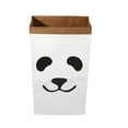 thumbnail image 3 of Bolsa organizadora de almacenamiento para habitación de niños de papel Kraft, bolsas de lavandería para juguetes y ropa de bebé, Panda, 3 of 5