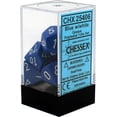 thumbnail image 1 of Chessex Opaque Blue w/ White Polyhedral 7 Dice Set CHX25406, 1 of 2