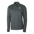 thumbnail image 2 of Men's Cutter & Buck Steel Mississippi State Bulldogs Traverse Stripe Quarter-Zip Pullover Top, 2 of 3
