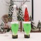 thumbnail image 3 of Matsuzay Cubierta navideña para botella de vino, sombrero de cerveza, barba verde, sombrero de estilo de felpa, accesorios de Kits de decoración para fiestas Rojo, 3 of 6