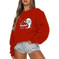 thumbnail image 1 of Gibobby Sudadera de mujer Sudadera de cuello redondo para mujer de otoño e invierno suéter colorido de manga larga lindo clásico(RD1,XL), 1 of 4