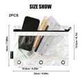 thumbnail image 3 of Cute Ghost Pumpkin 2 Pack Pencil Pouch for 3 Ring Binder Smooth Zipper Folders with Pockets Clear Window Pencil Case, 3 of 6