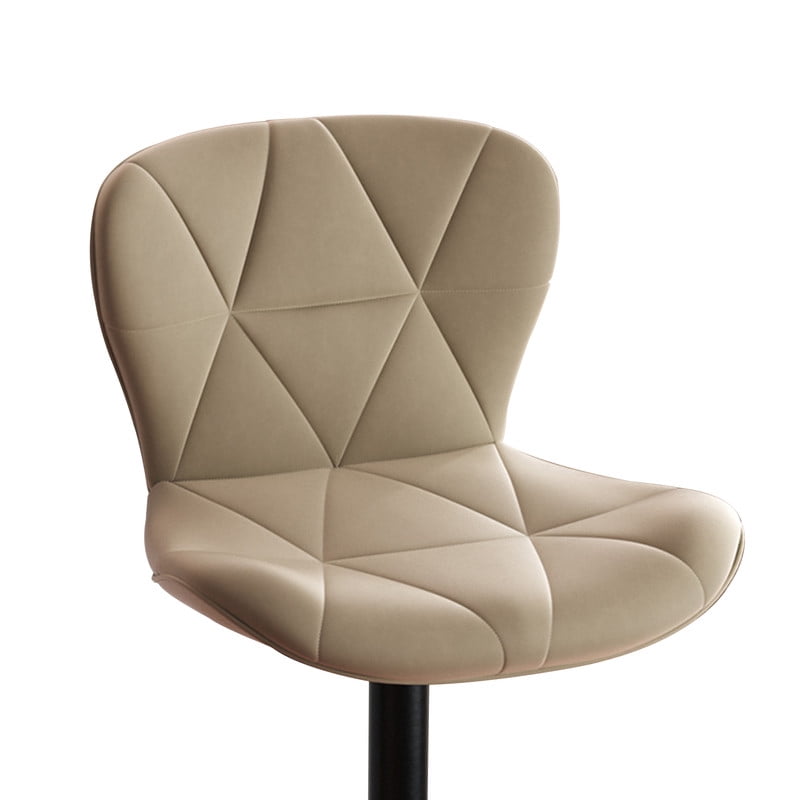 Naturally Antique Fir Wood Adjustable Barstool With Backrest – Hartley By GDF Studio