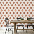 thumbnail image 5 of S4Sassy Sunburst Tribal Wallpaper - Brown Wall Covering, 25" x 60" Self-Adhesive Textured Vinyl Walls Paper, Wallwrap, Easy DIY Wall Covering For Boho aesthetic wall decor, Living Room, Living Spaces, 5 of 9