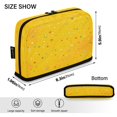 thumbnail image 3 of Standing Pencil Case with Base Large Capacity Stationery Pouch Pen Bag with Zipper for Women Men Confetti and Stars Scattered, 3 of 7