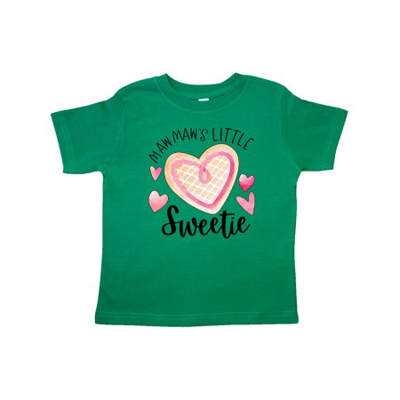 

Inktastic Mawmaw s Little Sweetie with Pink Heart Cookie Gift Toddler Boy or Toddler Girl T-Shirt