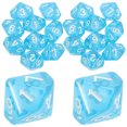 thumbnail image 1 of 20pcs Acrylic Dice 10 Sided Role Playing Dice Fancy Dice Polyhedral Dice, 1 of 9