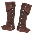 thumbnail image 1 of Sonducket Cubierta de bota pirata Steampunk Renacimiento Caballero Guerrero Traje Accesorios Ropa, zapatos y accesorios Miscelánea Marrón, 1 of 1