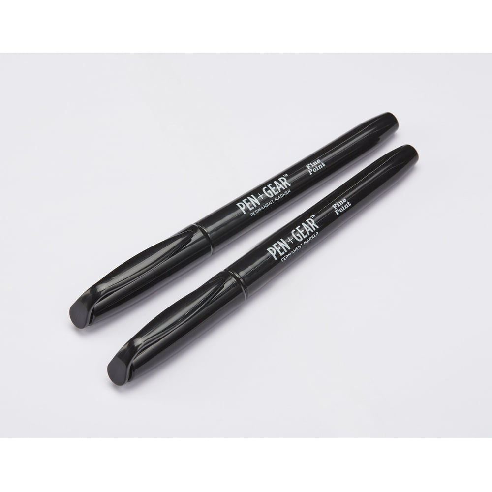 Pen + Gear Permanent Marker, 2 count, black color pack