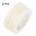 thumbnail image 3 of Unique Bargains 2 Packs Nylon Thread Twine Beading Cord 2mm Extra-Strong Braided Nylon Crafting String 11M/36 Feet, Cream, 3 of 7