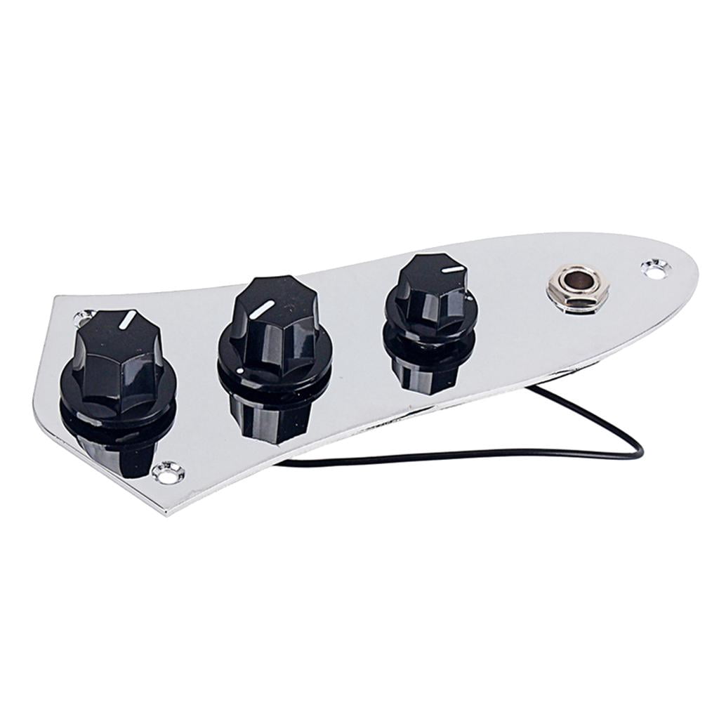LeeQinersw Durable Prewired Fully Loaded Control Plate Switch for JB Jazz Bass Guitar Parts