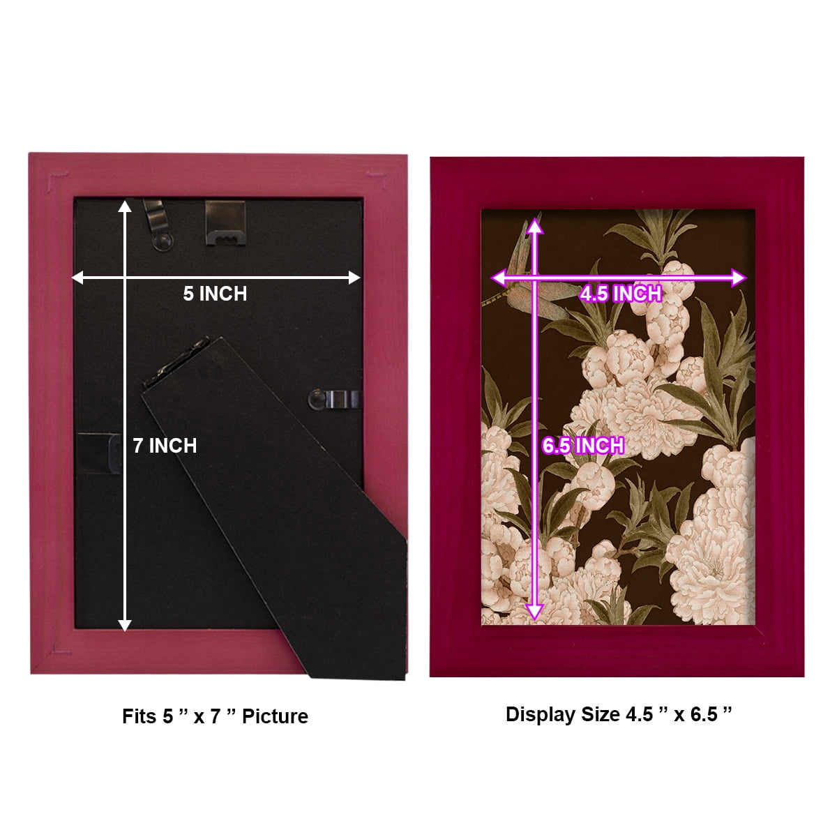 Asian Brocade III - Framed Print w/glass - Cherry Red