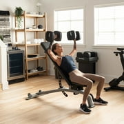 NordicTrack Adjustable Weightlifting Bench with Comfortable Padded Seat and Incline/Decline Functionality