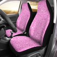 thumbnail image 2 of Juego de 2 fundas para asientos de coche ABPHQTO Lentejuelas con purpurina rosa, 2 of 4