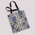thumbnail image 2 of PKQWTM Mega Gorgeous Moroccan Portuguese Tiles Azulejo Canvas Shoulder Bags Handbags Tote Bags Shopping Bag, 2 of 2