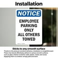 thumbnail image 3 of (2 Pack) Employee Parking Only All Others Towed OSHA Notice Sign, 3 of 7