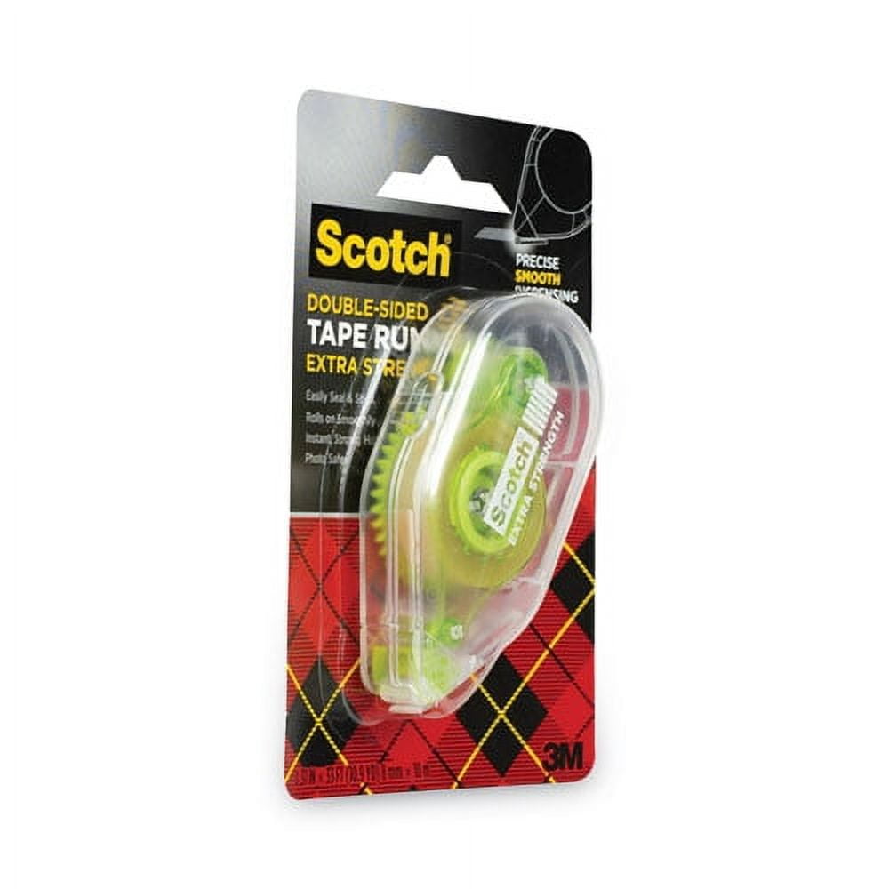 Extra-Strength Tape Runner, 0.31" X 33 Ft, Dries Clear | Bundle of 2 Each