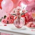 thumbnail image 6 of LEFTHIGH Home Valentine's Crystal Floral Vase Elegant Acrylic Centerpiece for Romantic Tabletop Mantel Decoration Gifts, 6 of 6