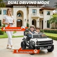 thumbnail image 4 of iYofe 24V 2 Seater Ride on Cars, Licensed Ford Bronco Raptor Powered Ride on Toys with Remote Control, 4 Wheels Spring Suspension, Bluetooth, LED Light, Electric Cars for Kids Ages 3-8 Gifts, White, 4 of 9