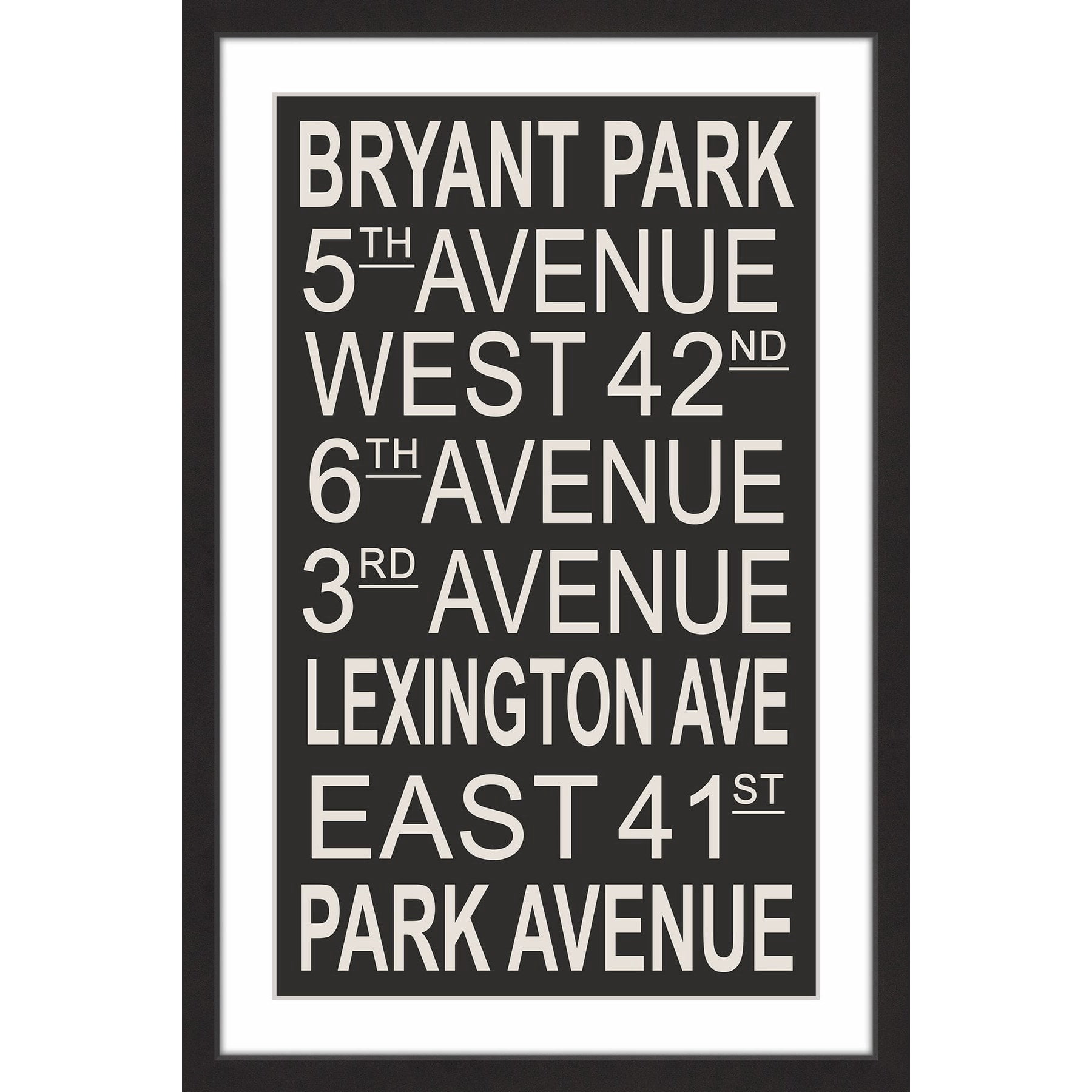 Bryant Park Framed Painting Print