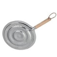 thumbnail image 2 of Sonceds Round Heat Diffuser with Wooden Handle Coffee Milk Cookware Metal Simmer Ring Kitchen Tool, 2 of 10