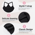 thumbnail image 5 of Yintry Kids Soft Undershirt Girls'Stretch Y-strap camisole, 4 Pack, Size 2-10, 5 of 7