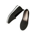 thumbnail image 3 of Gomelly Womens Casual Shoes Slip On Trainers Knit Upper Walking Shoe Lightweight Sock Sneaker Yoga Sports Loafers Black 6, 3 of 7
