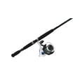 thumbnail image 4 of Zebco Salt Fisher Bite Alert Spinning Reel and Fishing Rod Combo, 7-Foot 2-Piece Rod, Size 60 Reel, Blue/White/Black, 4 of 6