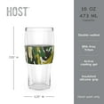 thumbnail image 4 of Host FREEZE Beer Glasses, Pint Glasses, Home Bar, 16 oz Set of 1 Green Camo, 4 of 12