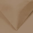thumbnail image 3 of 1200-Thread Count 100% Egyptian Cotton Solid Duvet Cover & Pillow Shams, 3-Piece Duvet Cover Set by Blue Nile Mills – Full/Queen, Taupe, 3 of 7