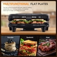 thumbnail image 4 of Sandwichera OSTBA con 2 rebanadas de queso a la parrilla, 750 W, color negro, 4 of 6