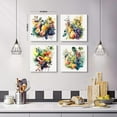 thumbnail image 3 of Tropical Fruit Canvas Wall Art Vintage Farmhouse Kitchen Dining Room Decor 16x16" 4 Pieces Boho Rustic Watercolor Grape Print Pictures Colorful Fresh Food Poster Artwork for Restaurant Bar Decoration, 3 of 6