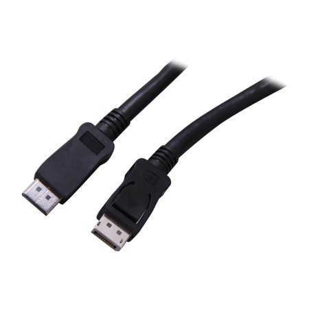 UPC: 0065030834117 | StarTech.com DISPLPORT50L 50 ft(15.24m) Black 1 x DisplayPort Male to 1 x DisplayPort Male DisplayPort Cable with Latches – M/M Male to Male