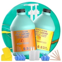 1 Gallon Quick Dry Resin Upgrade Epoxy Adhesive, Clear High Gloss Epoxy Adhesive