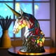 thumbnail image 5 of Luz de mesa retro, vitral de resina, luz de noche, adorno para el hogar (unicornio), 5 of 6