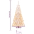 thumbnail image 4 of vidaXL Artificial Christmas Tree with Iridescent Tips White 240 cm PVC, 4 of 5