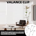 thumbnail image 4 of Valance Clips for Blinds – Easy Installation, Durable Plastic, Invisible Design, Perfect for Replacing Curtain Hooks, 12-Pack, Fits Standard Valances, 3.25 x 1.0 x 0.5 Inches, 4 of 7