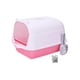 thumbnail image 2 of Caja de arena para gatos con capucha, inodoro completamente cerrado para todo tipo de arena para gatos, anti Rosa, 2 of 9