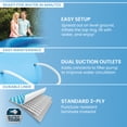 thumbnail image 4 of Ensemble de Piscine hors Sol Rond avec Kit d'Entretien de Nettoyage, 4 of 10