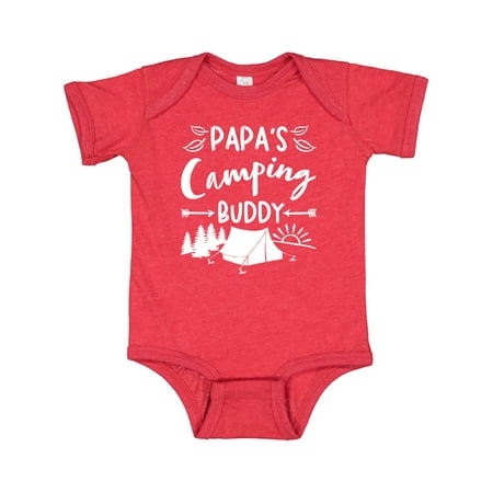 

Inktastic Papas Camping Buddy Gift Baby Boy or Baby Girl Bodysuit