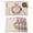 Beige, variant on Happy Easter Placemats Set of 4, Rabbits Bows Tulips Eggs Colorful Stripes Placemats for Dining Table, Place Mats for Kitchen Tabletop, Waterproof Wipeable Dining Table Mats Set