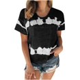 thumbnail image 4 of Birdeem T-Shirt Mode Imprimé pour Femmes Manches Courtes Blouse Col Rond Hauts Décontractés, 4 of 12