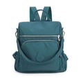 thumbnail image 2 of Spencer Women Backpack Purse Anti-theft Travel Backpack Ladies Shoulder Bags Waterproof Nylon Handbags Casual Daypack, Blue, 2 of 11