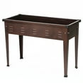 thumbnail image 4 of LuxenHome 39.57" W Brown Metal Rectangular Raised Garden Planter, 4 of 9