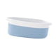 thumbnail image 4 of Cesta de cuerda de algodón Cesta de regalo vacía multiusos Cesta tejida con asa para blanco azul claro, 4 of 9