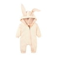 thumbnail image 2 of Jerdar Baby Boys Girls Rompers, Infants Pure Cotton Coverall, Infant Baby Boys Girls Cartoon Print Bodysuit, Rabbit Ears Hooded Romper Jumpsuit Outfits Outfits (0-18 Months), 2 of 8