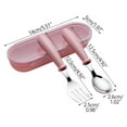 thumbnail image 4 of Vikakiooze Toddler Utensils,Stainless Steel Fork and Spoon Safe Silverware Set With Box,Kid Safe Utensils,Kids Cutlery Set,Dishwasher Safe, 4 of 5