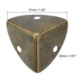 thumbnail image 2 of 8 Pcs Furniture Corner Edges Protector, 23mm Metal Edge Guard with Screws, Bronze, 2 of 6