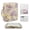 Beige - Rose, variant on ZUXONGSY Rose Print Extra-Large Quilted Bible Cover for Women with Carrying Handles, Organized Storage for Study Supplies, Meaningful Christian Gift
